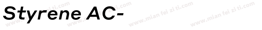 Styrene AC字体转换